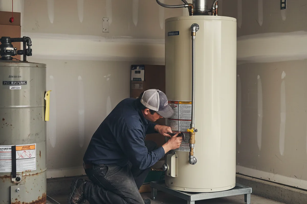 Water heater and shutoff valve replacement in Tutor Key